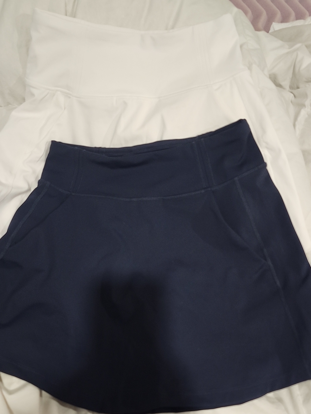 Women's Athletic Skort - Navy and White
